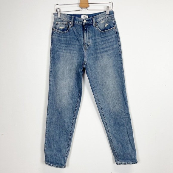 Pistola Presley Relaxed Roller Jeans Womens Size 28 Blue High Rise NWT NEW - Picture 1 of 16